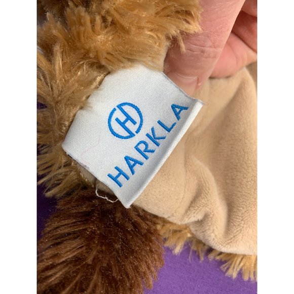 Harkla Weighted Sensory Brown Tan Dog Lap Blanket Toy - Picture 4 of 8